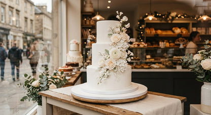 The Baker's Board in use with a decorated cake