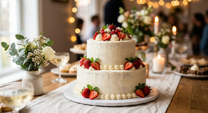The Tier Board in use with a decorated cake